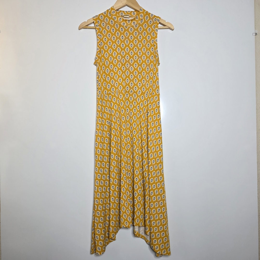 Anthropologie Maeve Palais Swing dress in Yellow/gold Soft and stretchy Size XS - Picture 12 of 16